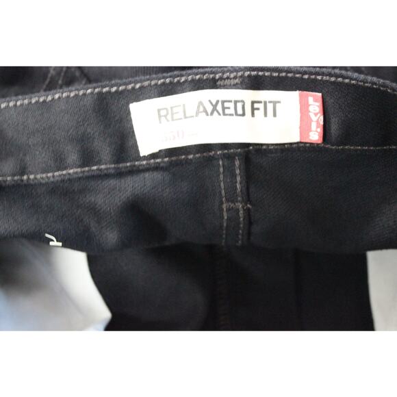Levis 550 Black Denim Jeans 36x36 Relaxed Fit - Picture 3 of 5